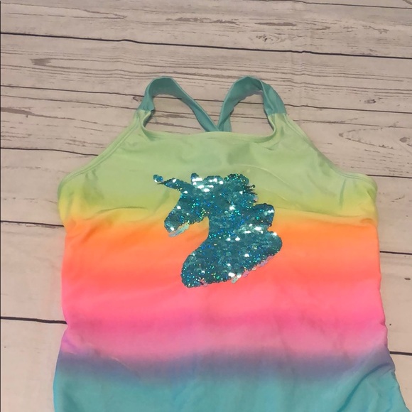 Cat & Jack girls unicorn swimsuit - Picture 4 of 10